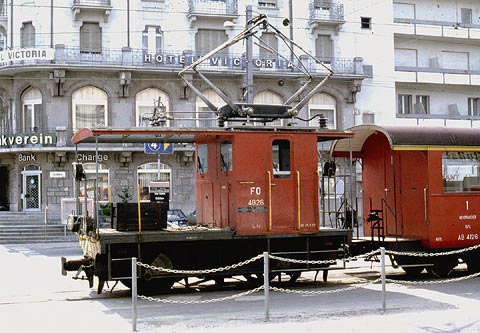 REFLEKTION.INFO - Bild des Tages:  FURKA OBERALP-BAHN Traktor Te 2/2 4926