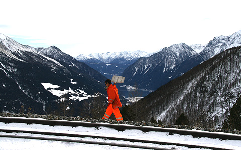 RHTISCHE BAHN - BERNINA LINIE -  STAZIUN ALP GRM