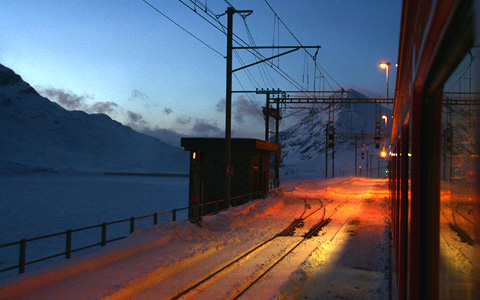 RHTISCHE BAHN - BERNINA LINIE -  OSPIZIO BERNINA