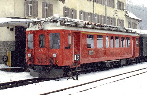 REFLEKTION.INFO - Bild des Tages:   RHTISCHE BAHN  ABe 4/4 501