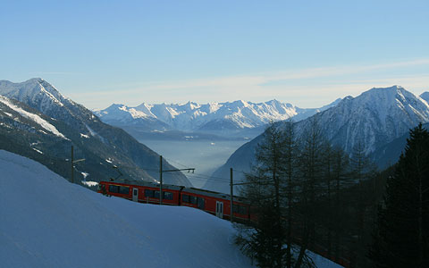 Rhtische Bahn - Bernina-Linie - Alp Grm