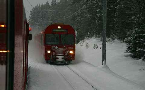 Rhtische Bahn im Unterengadin