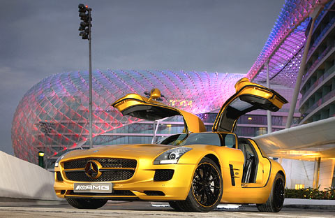 REFLEKTION.INFO - Bild des Tages:   MERDEDES-BENZ SLS AMG  DESERT GOLD 