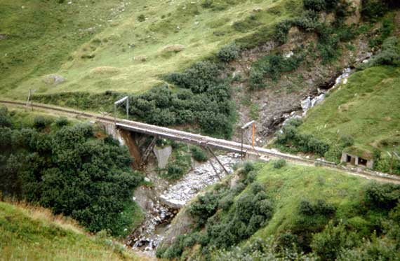 Die dreiteilige und klappbare Steffenbachbrcke. 